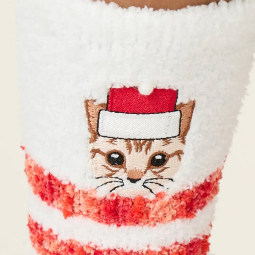 Cozy Crew Grippers-Feline Festive