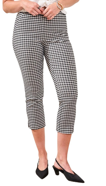 Pull On Capri With Side Slit