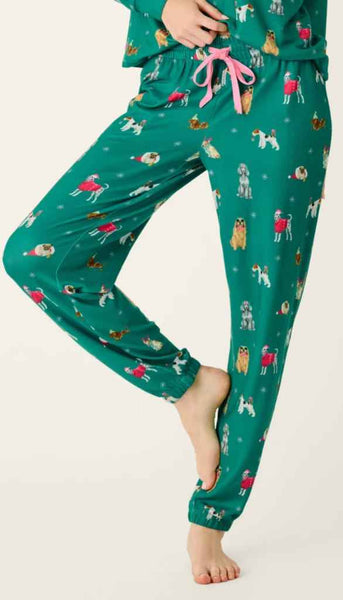 Banded Pj Pant-Happy Pawlidays
