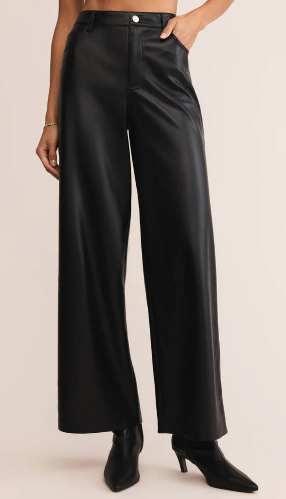 Marli Wide Leg Leather Pant