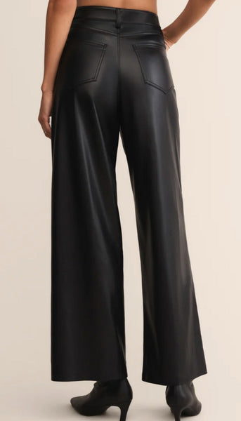 Marli Wide Leg Leather Pant