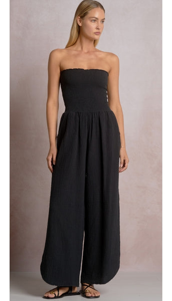 Strapless Smock Jumpsuit