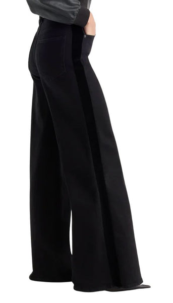 Good Waist Palazzo Jeans - Black