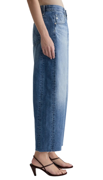 Hattie Crop-High Rise Barrel - Yellowstone