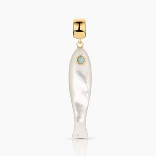 Fortuna Mother Of Pearl Fish Charm