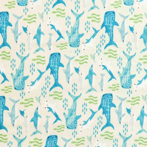 Shark Friends Ocean Pajamas - 3-6M