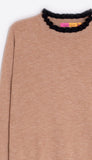 Long Sleeve Round Collar With Ruffle Cuff
