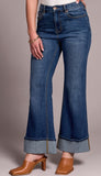 Brooke Palazzo Jeans With Cuffs