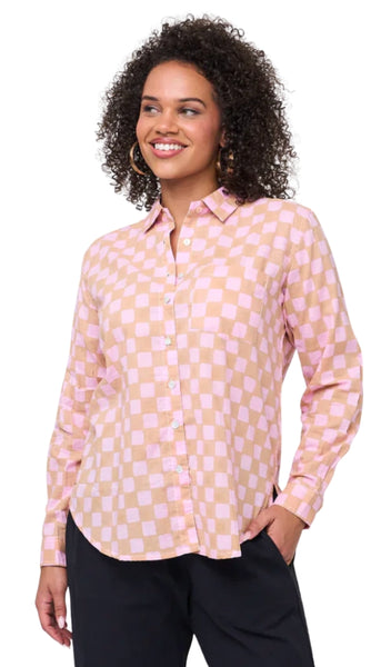 Good Boyfriend Shirt Checkerboard