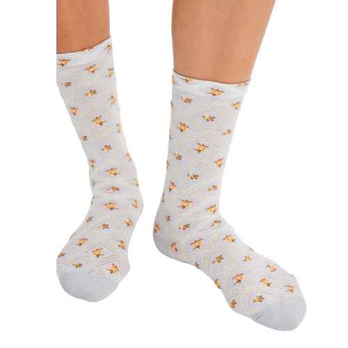 Floral Jacquard Trouser Sock