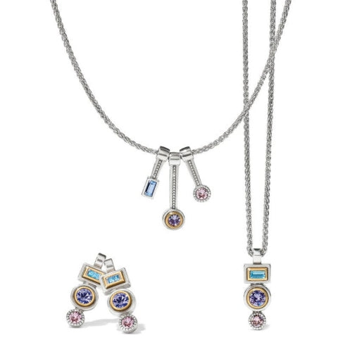 Halo Gleam Drop Post Earrings