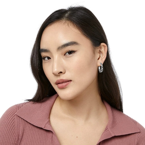 Contempo Small Hoop Earrings