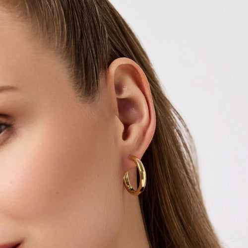 Giulia Large Gold Hoop Earrings