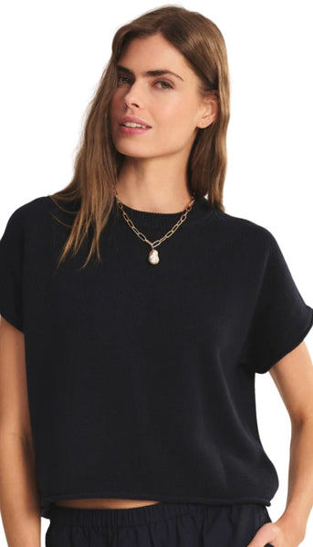Cap Sleeve Crew Top