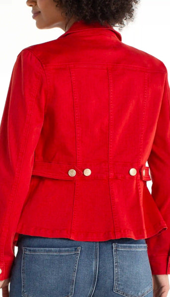 Peplum Jacket With Tab Detail