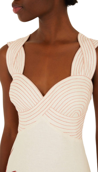 Sterlitzia Sand Midi Dress