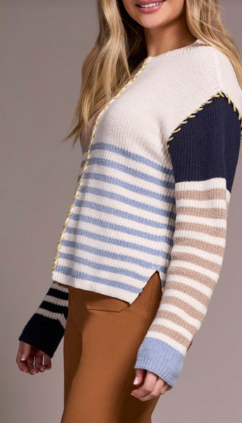 Long Sleeve Boat Neck Sweater