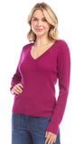 Ribbed V Neck Sweater