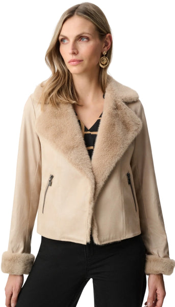 Foiled Faux Suede Jacket
