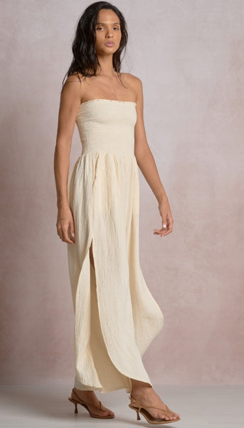 Strapless Smock Jumpsuit