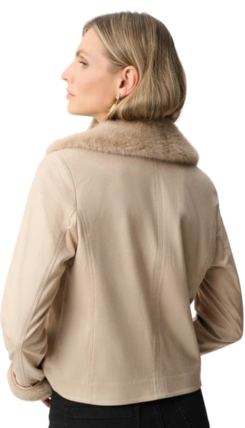 Foiled Faux Suede Jacket
