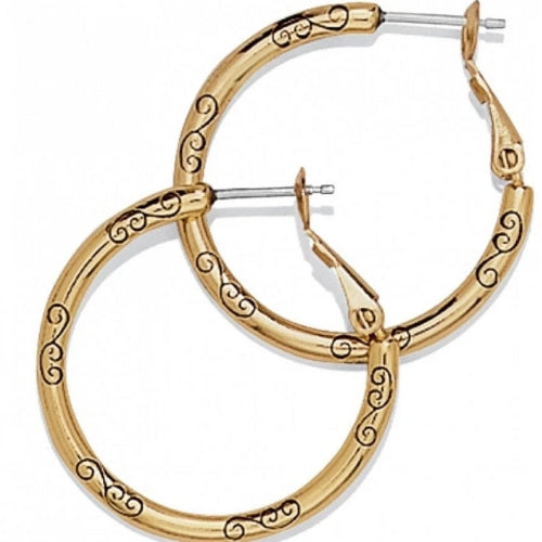 Small Hoop Charm Earrings