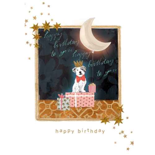 Midsummer Dog-Birthday Card