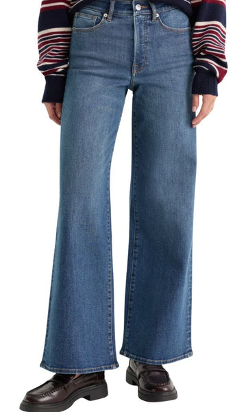 Good Waist Palazzo Ankle Jeans - Sierra