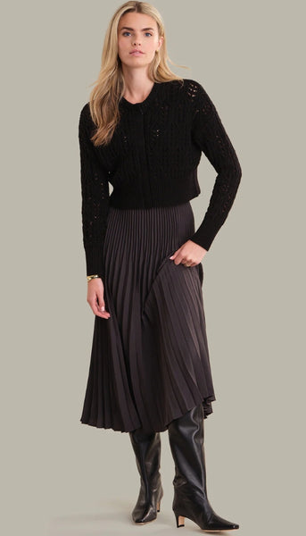 Amara Cropped Cable Cardigan