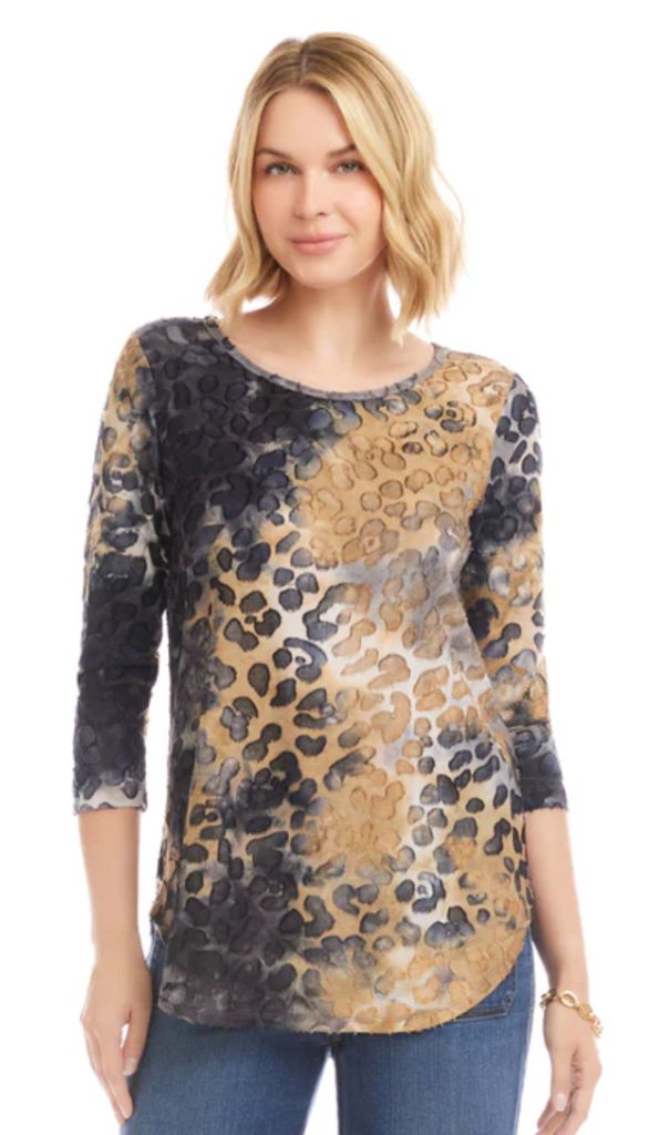 Long Sleeve Burnout Top