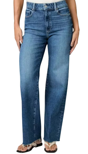 Anessa with Twisted Outseam Panel Raw Hem - HollyHock