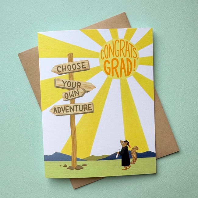 Choose Your Adventure Graduation Card