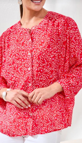 Dolman Sleeve Wide Blouse