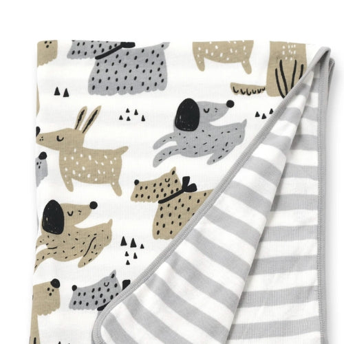 Baby Boy's Puppy Dog Stroller Blanket