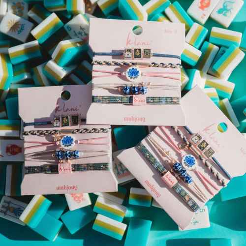 Hair Tie Bracelet-Mahjong, Medium