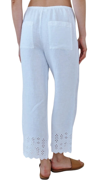 Beach Crop With Embroidered Hem