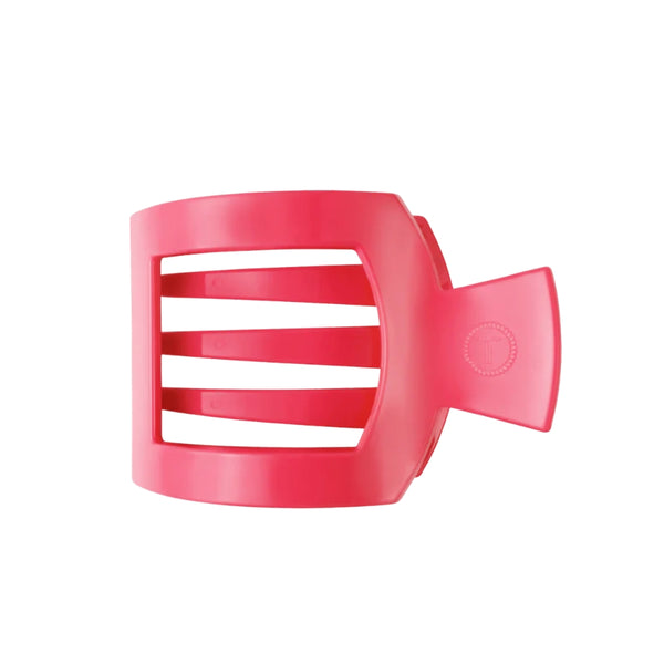 Small flat square clip-Paradise pink