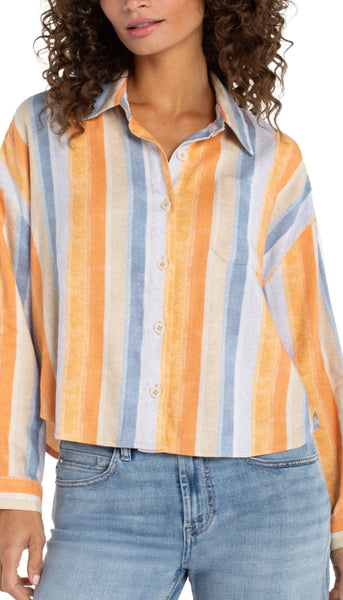 Long Sleeve Relaxed Button Down