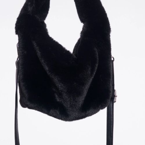 Small Faux Fur Crossbody Bag