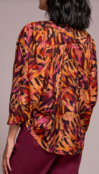 Dolman Sleeve Wide Blouse