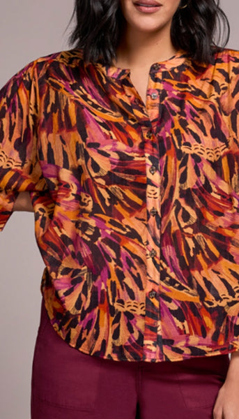 Dolman Sleeve Wide Blouse