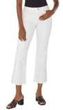 Hannah Crop Flare - White