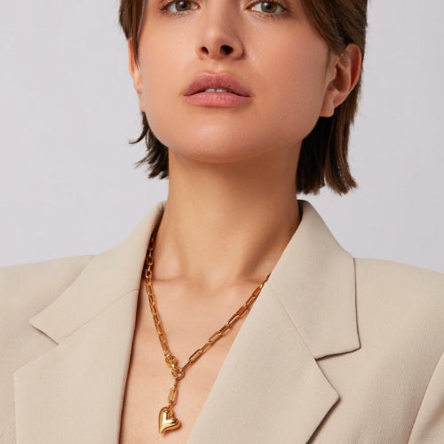 Puffy Heart Necklace