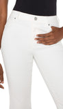 Hannah Crop Flare - White
