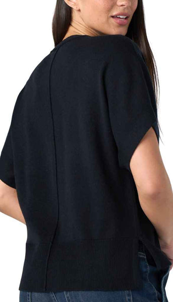 Short Sleeve Vneck Popover Sweater
