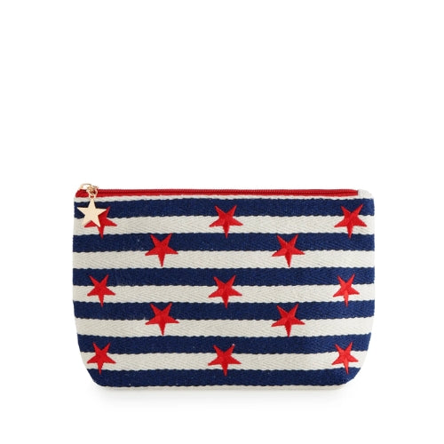 Morgan Stars Large Zip Pouch