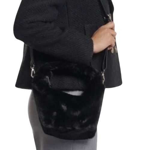 Small Faux Fur Crossbody Bag