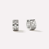 Eden Silver Hoop Earrings