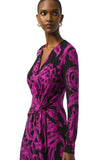 Paisley Print Wrap Dress