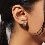 Eden Silver Hoop Earrings